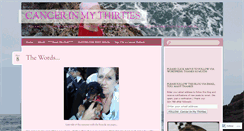 Desktop Screenshot of cancerinmythirties.com